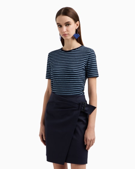 Armani Falda con panel de algodón elástico compacto Envío gratis