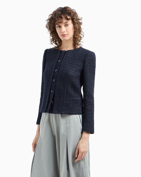 Armani Chaqueta de tweed de lúrex Envío gratis