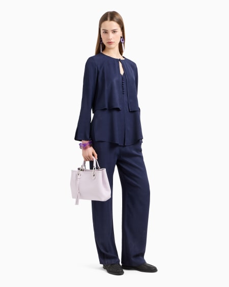 Armani Blusa de viscosa texturizada Últimos 2 días
