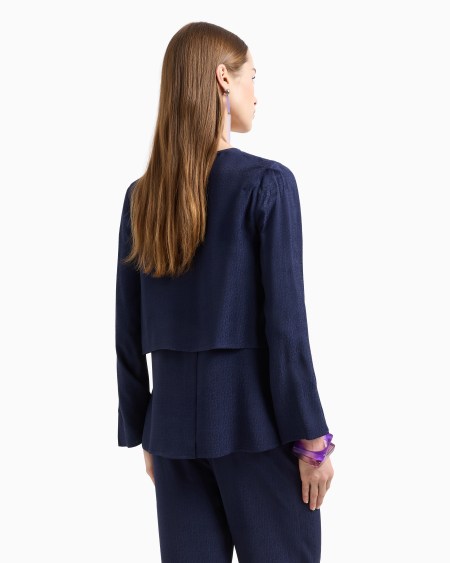 Armani Blusa de viscosa texturizada Últimos 2 días