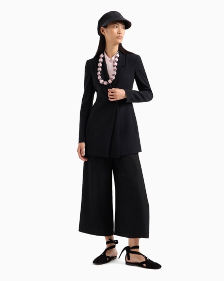 Armani Blazer de abotonadura sencilla de envers satén Promoción por tiempo limitado