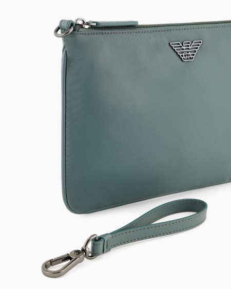 Armani Bolso de mano en nailon reciclado ASV Liquidación