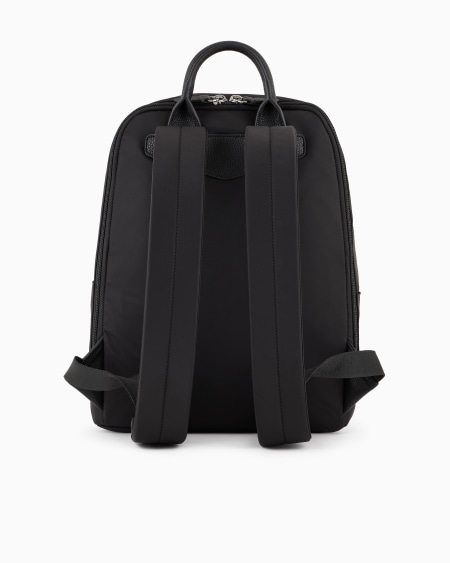 Armani Mochila de nailon reciclado con placa de águila ASV Envío internacional gratuito