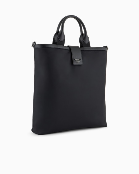 Armani Bolso shopper plegable de nailon reciclado con bandolera ASV Ahorra y exporta