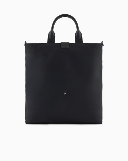 Armani Bolso shopper plegable de nailon reciclado con bandolera ASV Ahorra y exporta
