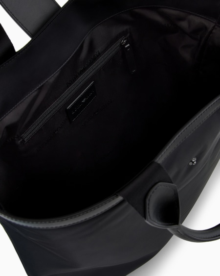 Armani Bolso shopper plegable de nailon reciclado con bandolera ASV Ahorra y exporta