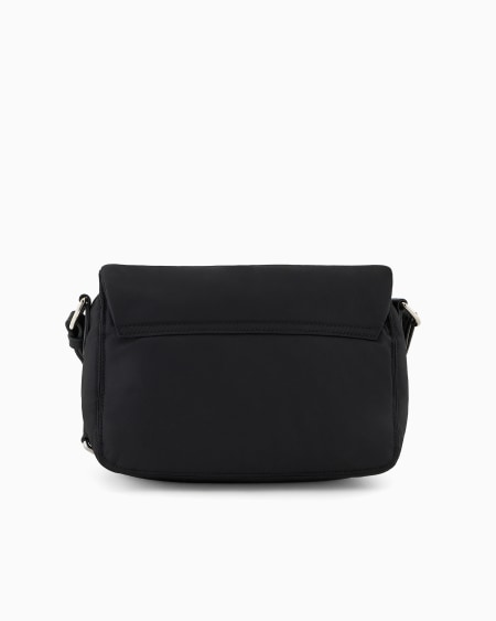 Armani Bolso bandolera en nailon reciclado con placa de águila ASV Precios de Black Friday