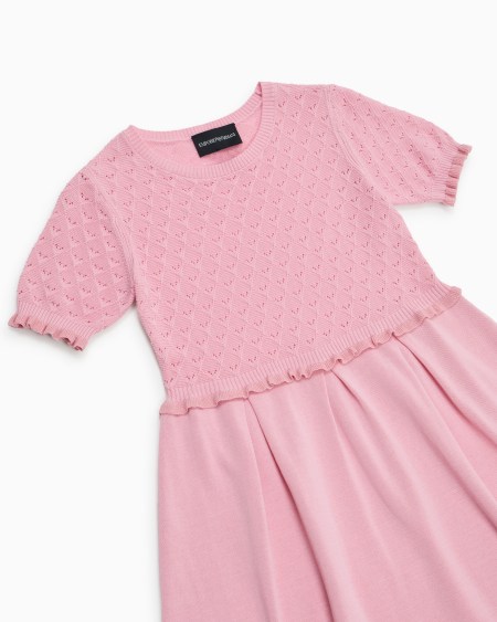 Armani Vestido de punto con motivo calado Special Occasion Ofertas especiales