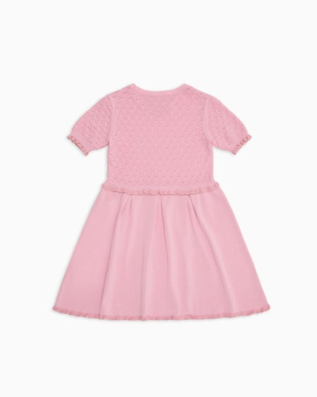 Armani Vestido de punto con motivo calado Special Occasion Ofertas especiales