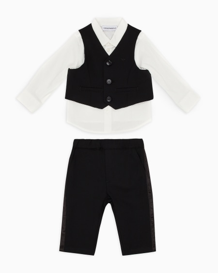 Armani Traje compuesto por camisa chaleco y pantalones de lana fría