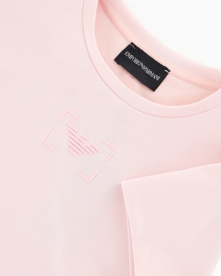 Armani Sudadera de manga corta de punto de tacto cupro Rebajas de fin de temporada