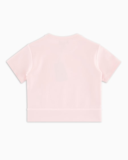 Armani Sudadera de manga corta de punto de tacto cupro Rebajas de fin de temporada