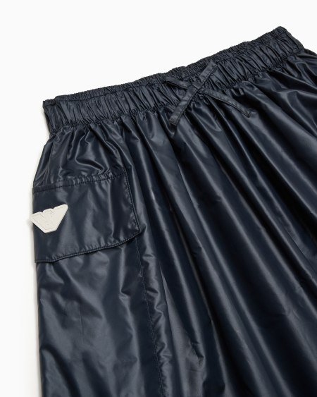 Armani Falda de nailon con cintura elástica y cordón Outlet online