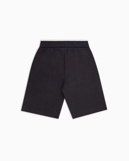Armani Pantalones cortos de punto doble con cordón y bordado Oferta especial