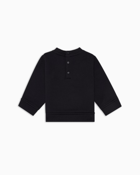 Armani Sudadera de mezcla de modal con logotipo Precio de fábrica