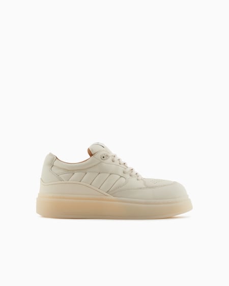Armani Deportivas con detalles de napa acolchada