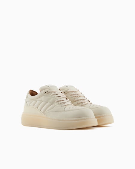 Armani Deportivas con detalles de napa acolchada Solo hoy