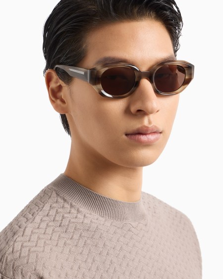 Armani Gafas de sol de forma irregular para hombre Superdescuento