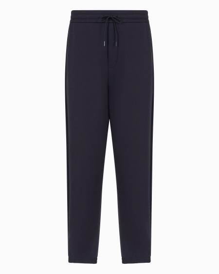 Armani Pantalones de chándal en punto doble con cordón Precio ultrabajo