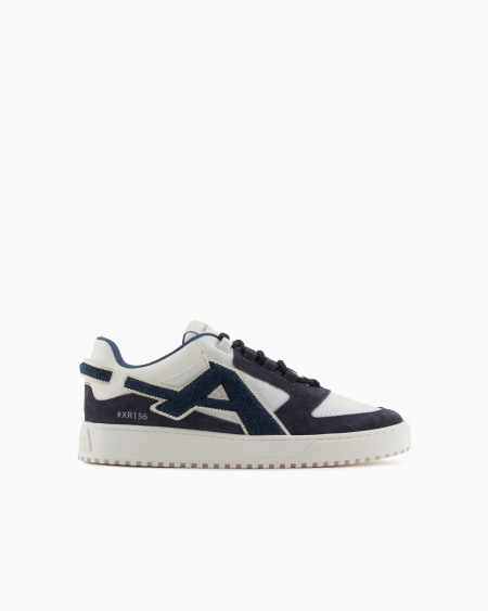 Armani Deportivas de nailon y ante con maxilogotipo en contraste