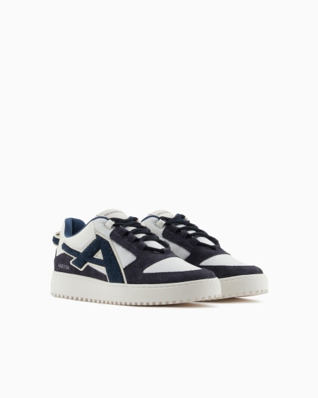 Armani Deportivas de nailon y ante con maxilogotipo en contraste Devoluciones gratuitas