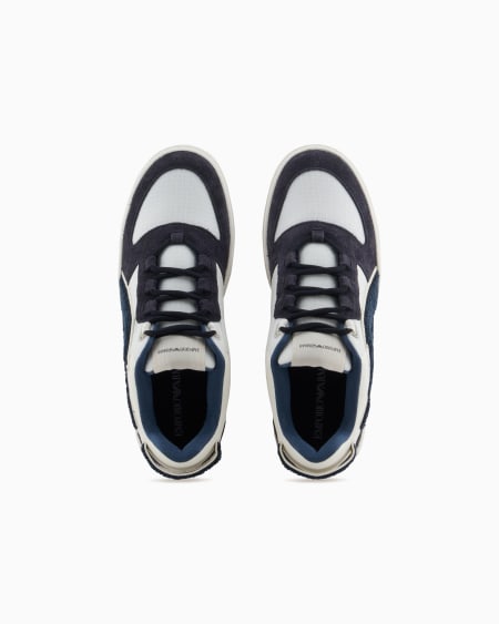 Armani Deportivas de nailon y ante con maxilogotipo en contraste Devoluciones gratuitas