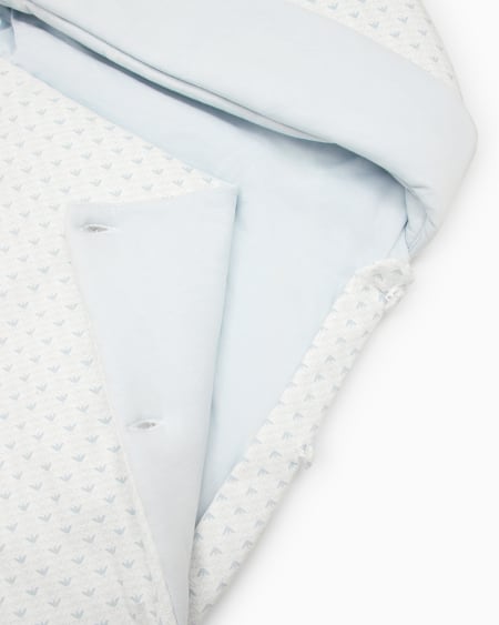 Armani Saco de dormir en punto con motivo de águilas de efecto óptico Tienda de fábrica