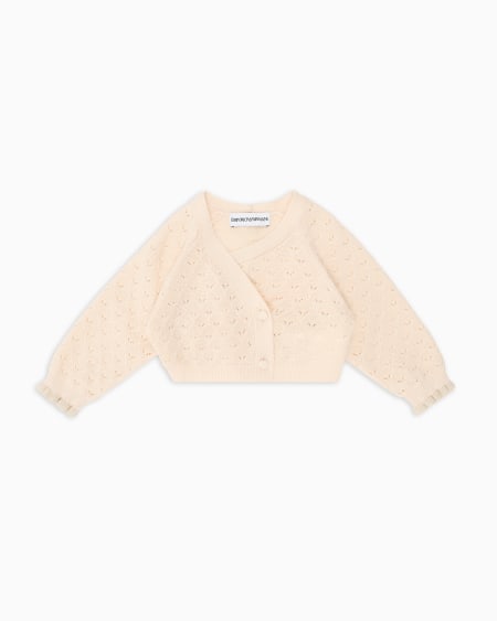 Armani Chaqueta cruzada de punto con motivo calado Special Occasion Limitado a 3 días