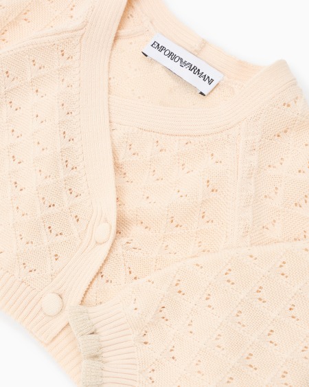 Armani Chaqueta cruzada de punto con motivo calado Special Occasion Limitado a 3 días