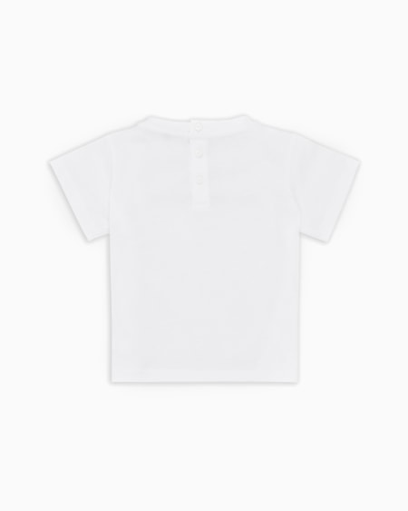 Armani Camiseta de punto de algodón pima con logotipo Ofertas de temporada
