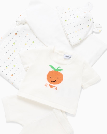 Armani Manta de punto con estampado Color Juice Outlet online