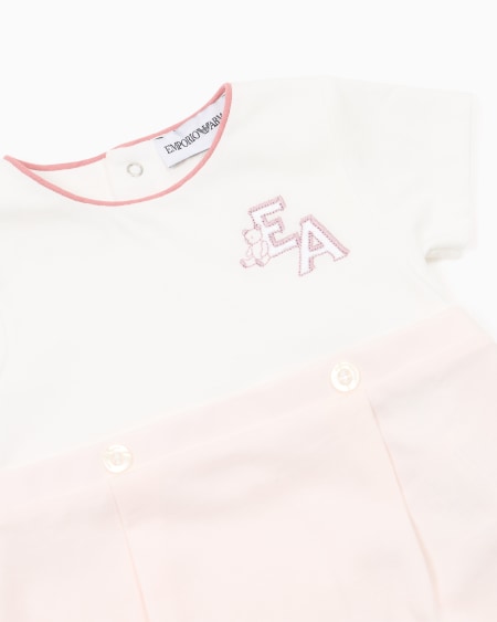 Armani Pelele de punto con logotipo EA Rebajas de fábrica