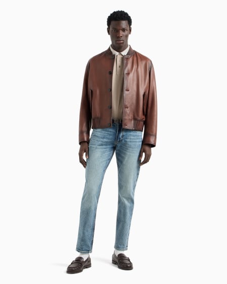 Armani Vaqueros J06 slim fit de denim lavado Mejor oferta
