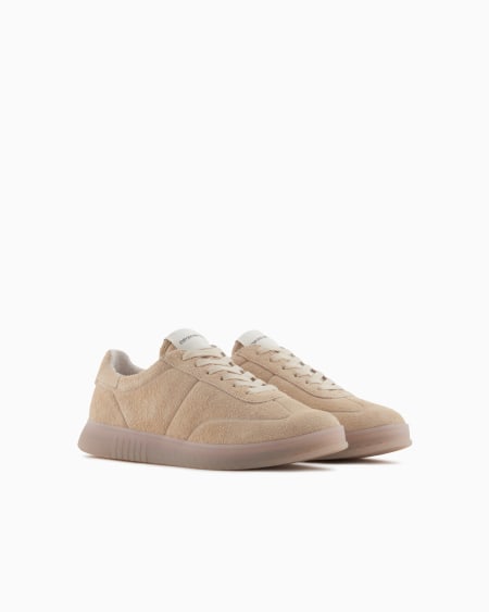 Armani Deportivas de ante con suela semitransparente Envío gratis