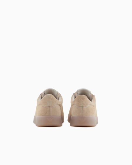 Armani Deportivas de ante con suela semitransparente Envío gratis