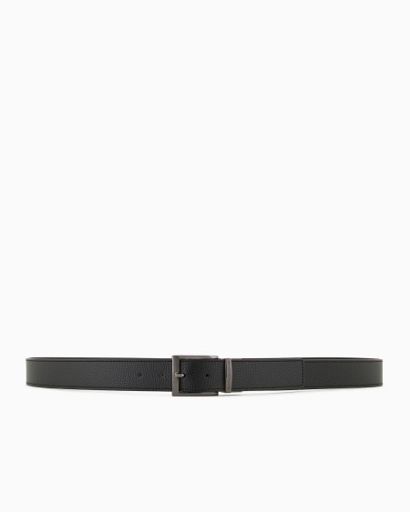 Armani Cinturón reversible de piel con estampado graneado Envío internacional gratuito