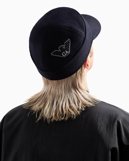 Armani Gorra en paño de lana con logotipo bordado Ahorra y exporta