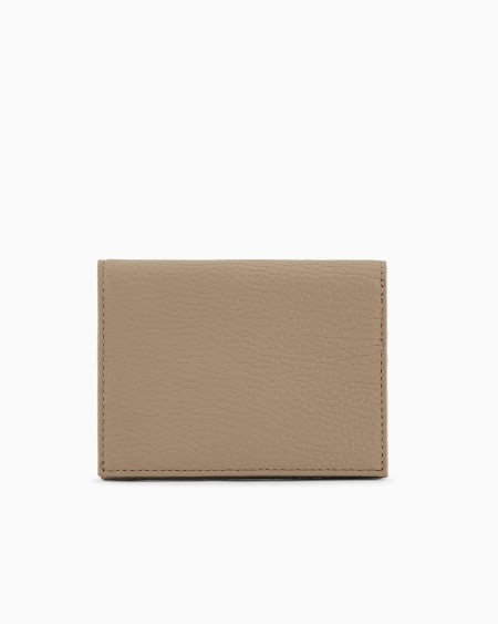 Armani Cartera compacta de piel abatanada En oferta