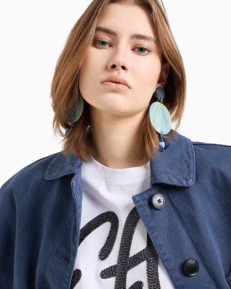 Armani Maxipendientes colgantes efecto mármol Precio ultrabajo