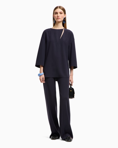 Armani Blusa de cady técnico cortado a láser Outlet