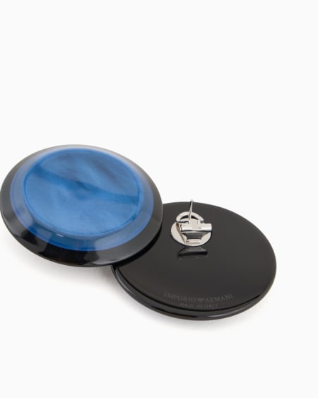 Armani Maxipendientes redondos brillantes Rebajas