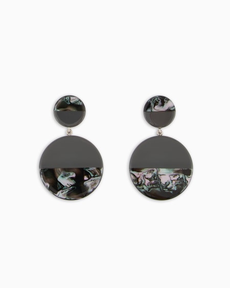 Armani Pendientes colgantes de aro semimulticolor Ventas relámpago