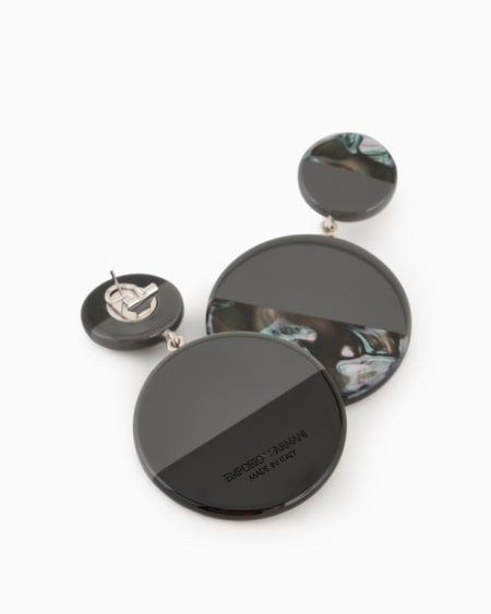Armani Pendientes colgantes de aro semimulticolor Ventas relámpago