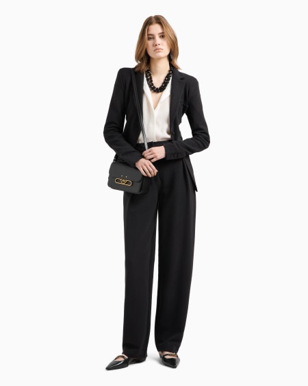 Armani Chaqueta de abotonadura sencilla de punto con elaboración en tejido jacquard efecto punto Descuento