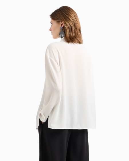 Armani Camisa de crespón Tienda