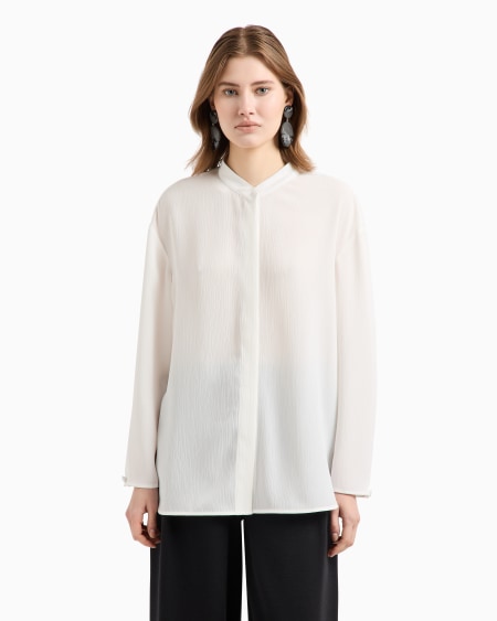 Armani Camisa de crespón Tienda