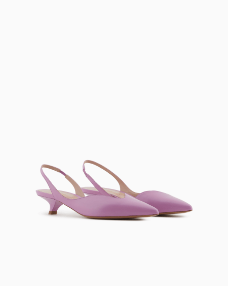 Armani Zapato de salón destalonado de piel cepillada Liquidación