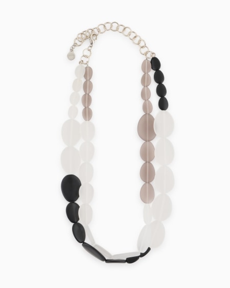 Armani Collar de doble vuelta con piedras ovaladas