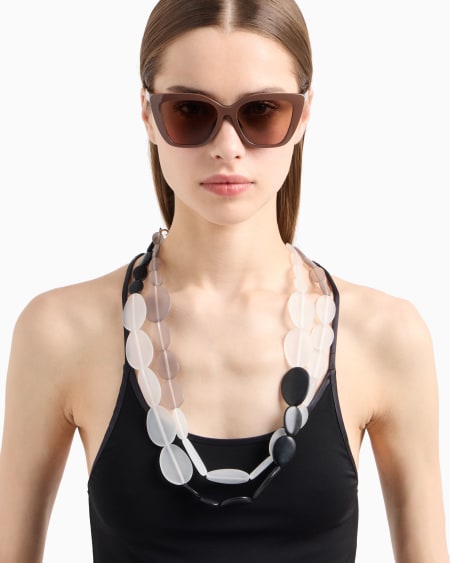 Armani Collar de doble vuelta con piedras ovaladas Últimos 3 días