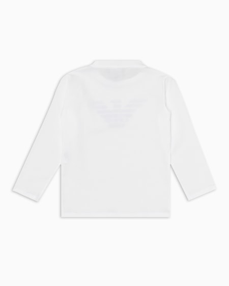 Armani Jersey de punto de algodón pima con logotipo Promoción por tiempo limitado